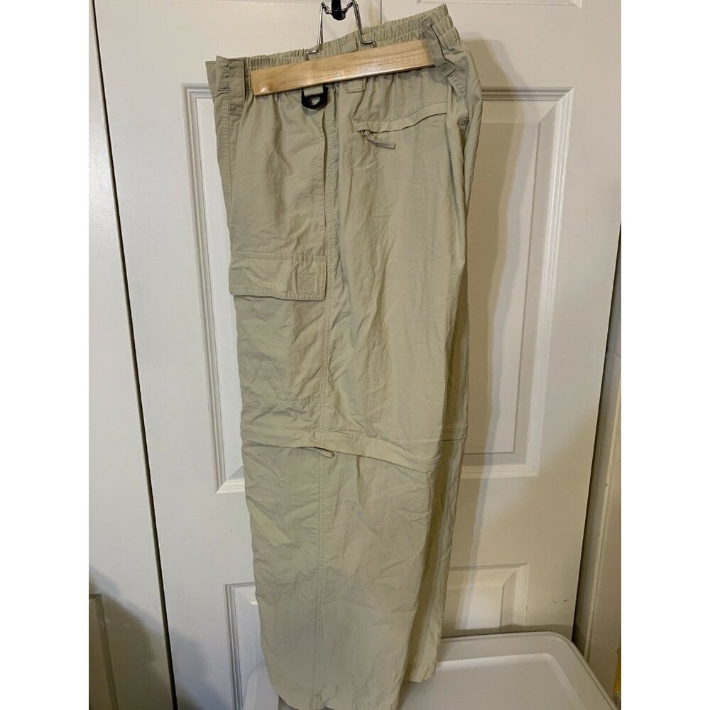 REEL LEGENDS Mackerel Men’s‎ Sz L Convertible Zip Off  Khaki Cargo Pant